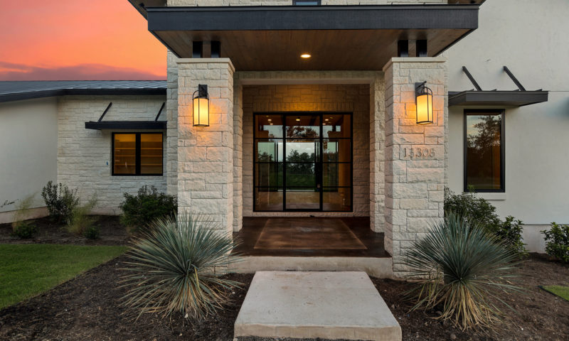 Custom Luxury Hill Country Contemporary built home.
