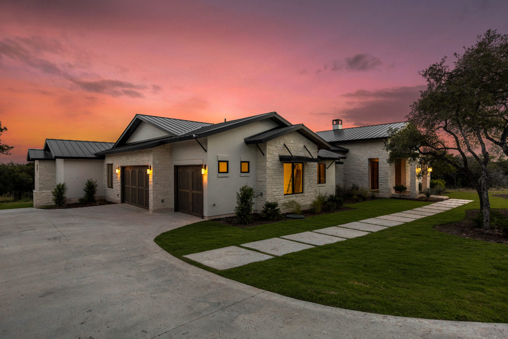 Custom Luxury Hill Country Contemporary built home.