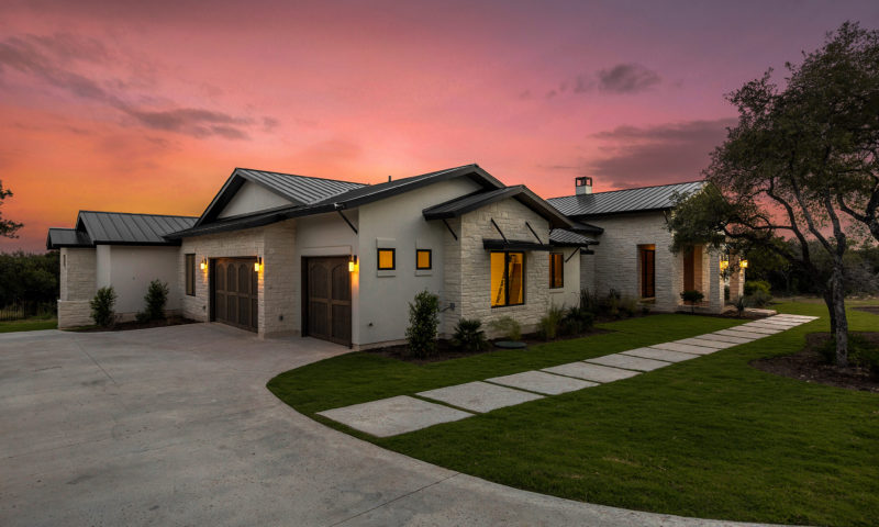 Custom Luxury Hill Country Contemporary built home.