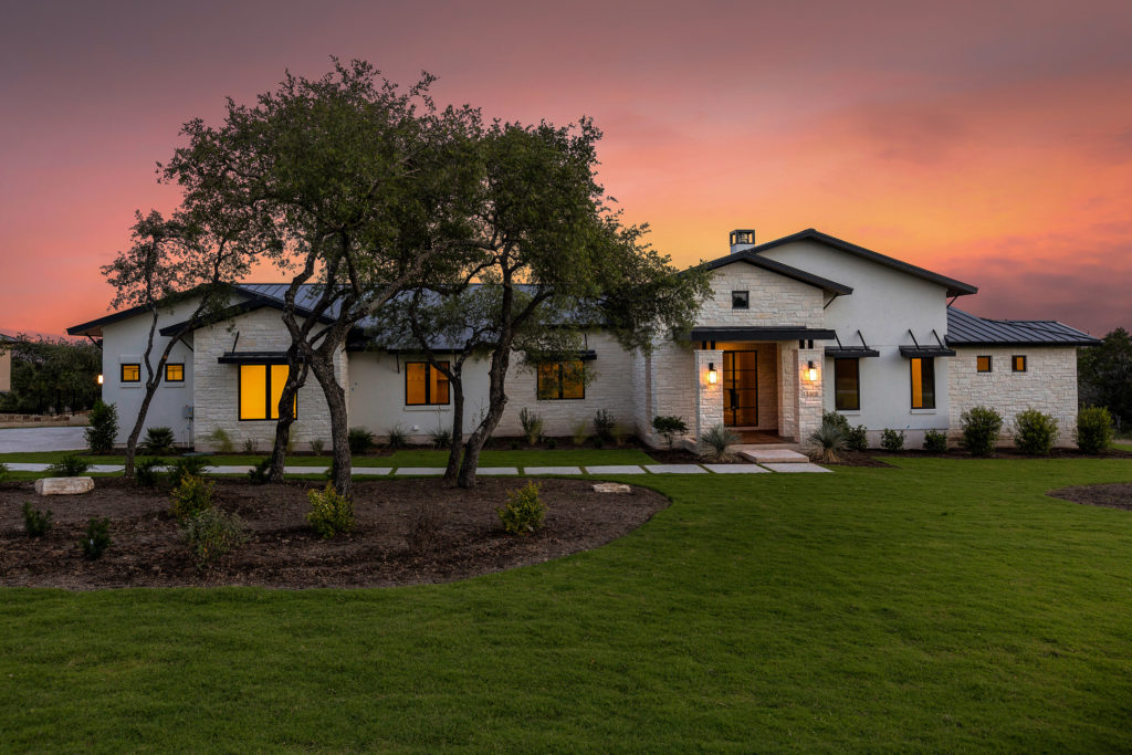 Custom Luxury Hill Country Contemporary built home.