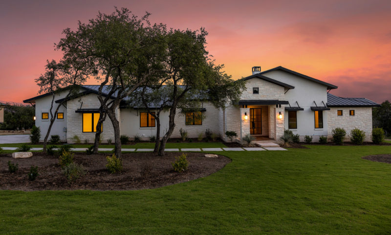 Custom Luxury Hill Country Contemporary built home.