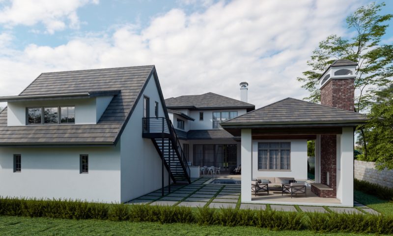 New Custom Home construction in Tarrytown.