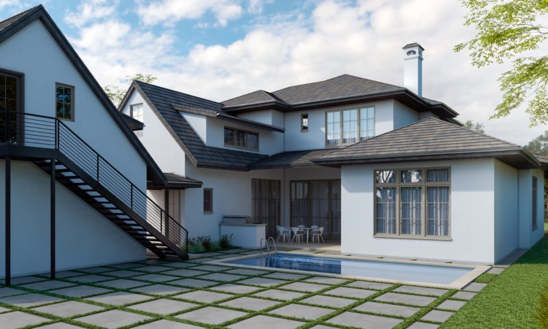 New Custom Home construction in Tarrytown.