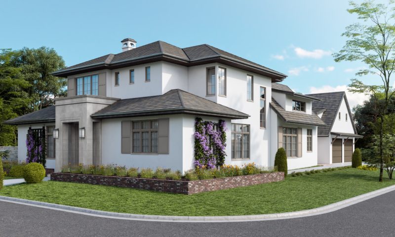 New Custom Home construction in Tarrytown.